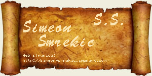 Simeon Smrekić vizit kartica